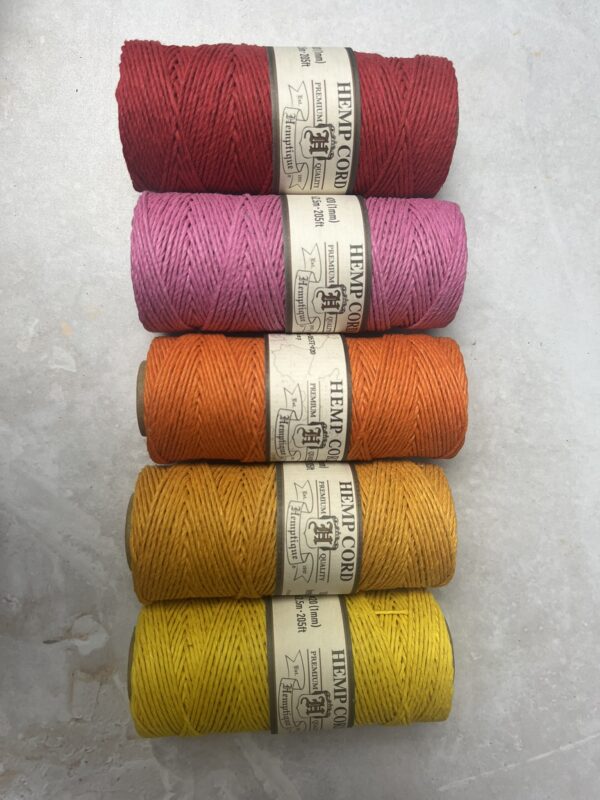 1mm Hemptique #20 Premium Polished Hemp Cord - Image 2