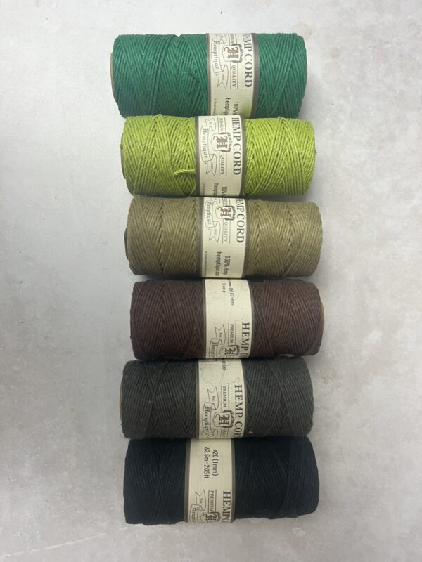 1mm Hemptique #20 Premium Polished Hemp Cord - Image 4
